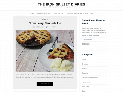 ironskilletdiaries.com snapshot