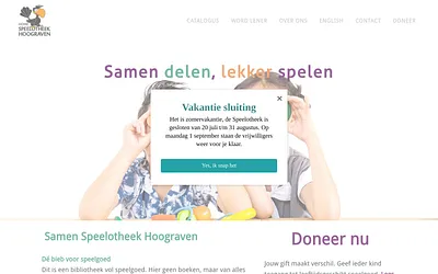 www.speelotheekhoograven.nl snapshot