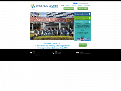 universalcourier.com snapshot