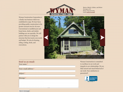 wymanconstructioncorp.com snapshot