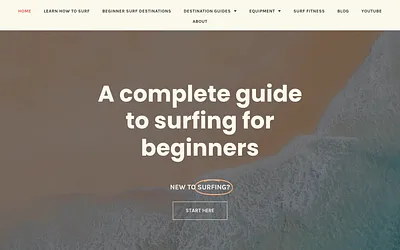 thebeginnersurfer.com snapshot