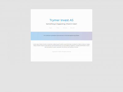 trymerinvest.no snapshot