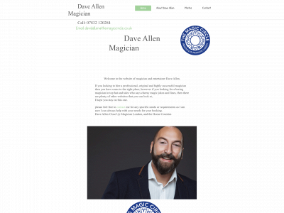 daveallenmagic.com snapshot