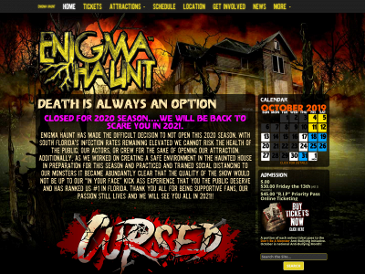 enigmahaunt.com snapshot