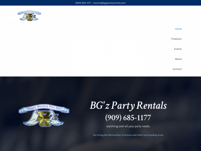 bgzpartyrentals.com snapshot