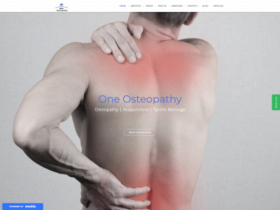 www.oneosteopathy.co.uk snapshot