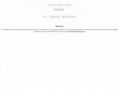 craftycalculator.co.uk snapshot