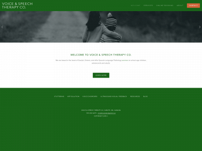 voiceandspeech.ca snapshot