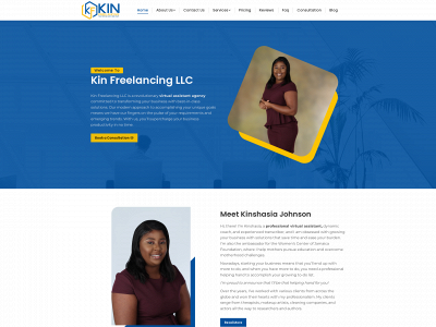 kinfreelancing.com snapshot
