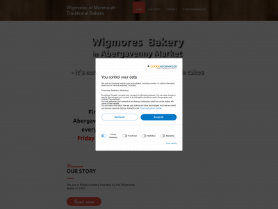 marketbakeryabergavenny.co.uk snapshot