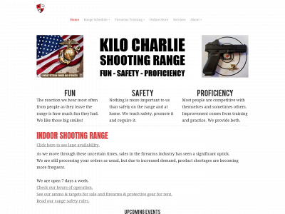 www.kilocharlieshootingrange.com snapshot