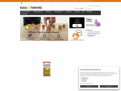 kuulotarvike.fi snapshot
