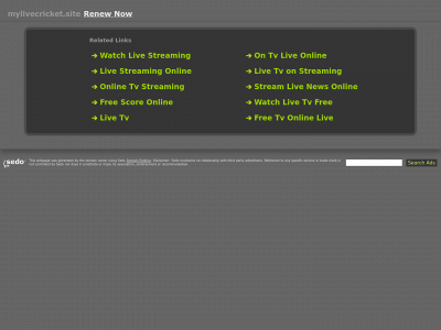 mylivecricket.site snapshot