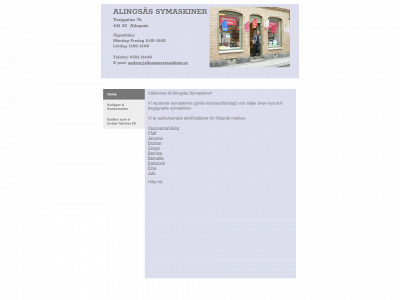 alingsassymaskiner.se snapshot