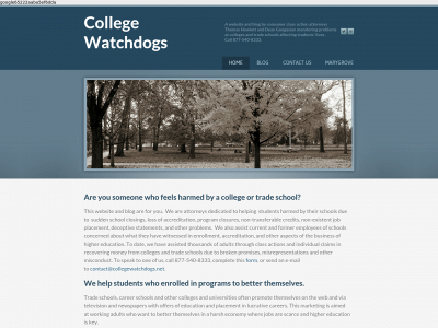 collegewatchdogs.net snapshot