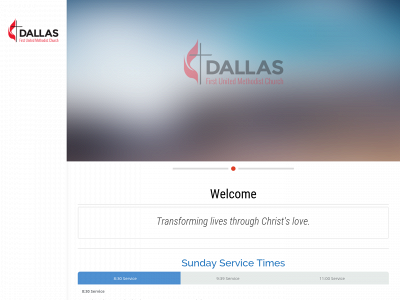 dallasfirstumc.org snapshot