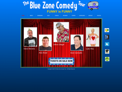 thebluezonecomedytour.com snapshot