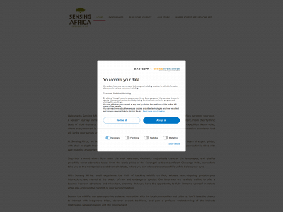 sensingafrica.com snapshot