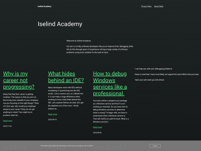 iselind.com snapshot