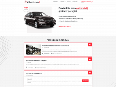 supirkinetojas.lt snapshot