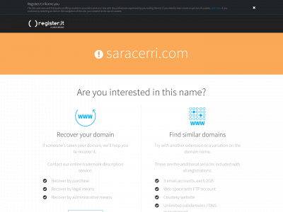 saracerri.com snapshot