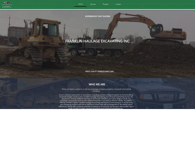 franklinhaulageexcavatinginc.com snapshot