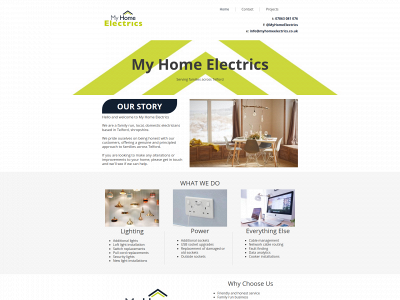 myhomeelectrics.co.uk snapshot
