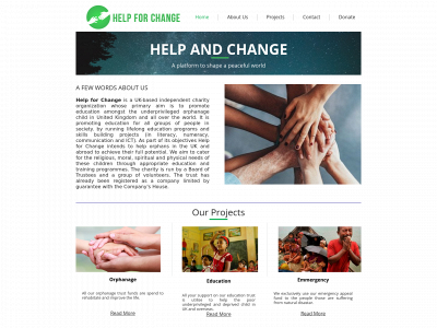 helpforchange.co.uk snapshot