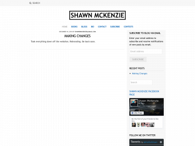 shawnmckenzie.com snapshot