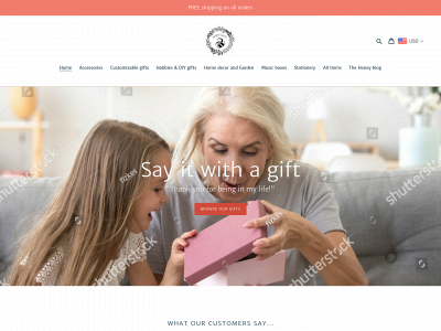 honey-gifts.com snapshot