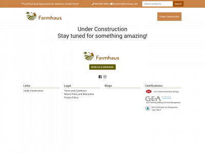 farmhaus.site snapshot