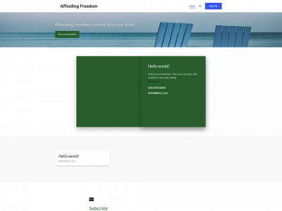 affordingfreedom.com snapshot