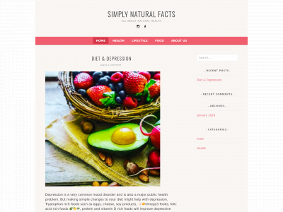 simplynaturalfacts.com snapshot