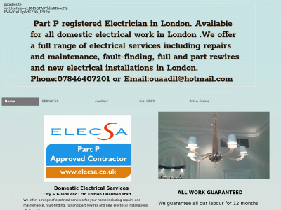 contactelectricalsolutions.co.uk snapshot