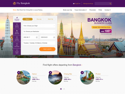 flybangkok.com snapshot
