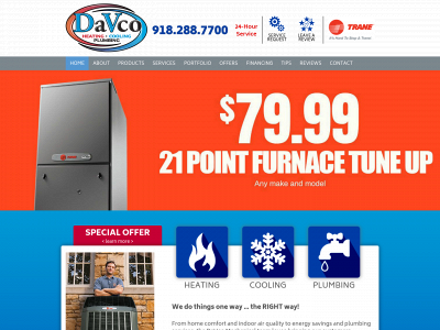 davcomechanical.com snapshot