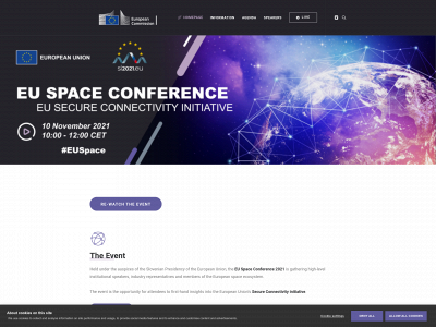 euspace-conference2021.eu snapshot