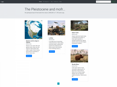 pleistocene.website snapshot