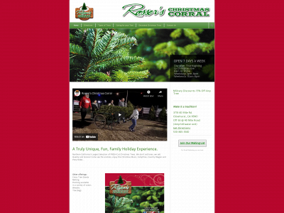 rosserschristmascorral.com snapshot
