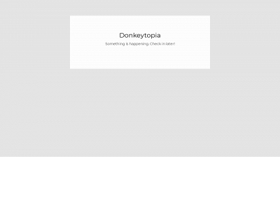 donkeytopia.com snapshot
