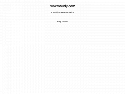 maxmoudy.com snapshot