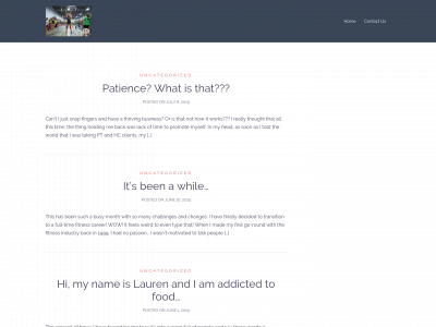 laurenmariefitnessjourney.com snapshot