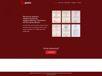 sigelas.lt snapshot
