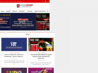 technorecords.com.pk snapshot