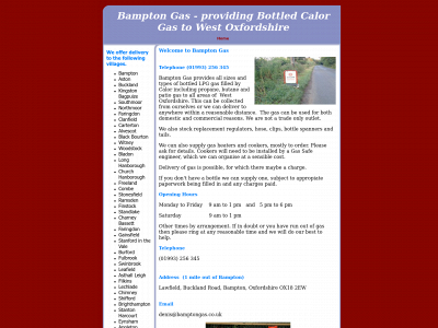 bamptongas.co.uk snapshot