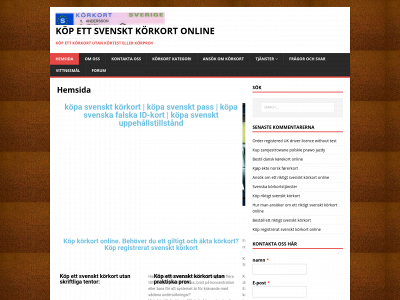 svenskakorkort.com snapshot