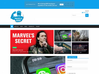 musclegeek.co snapshot