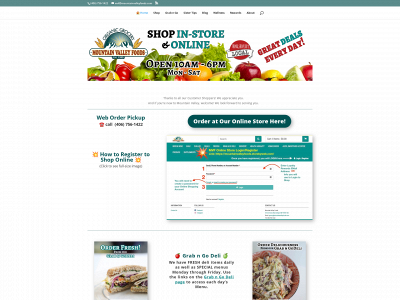 mountainvalleyfoods.com snapshot