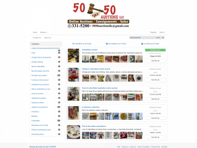 5050auctions.com snapshot