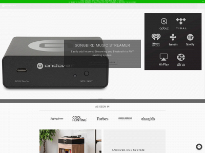 andoveraudio.com snapshot